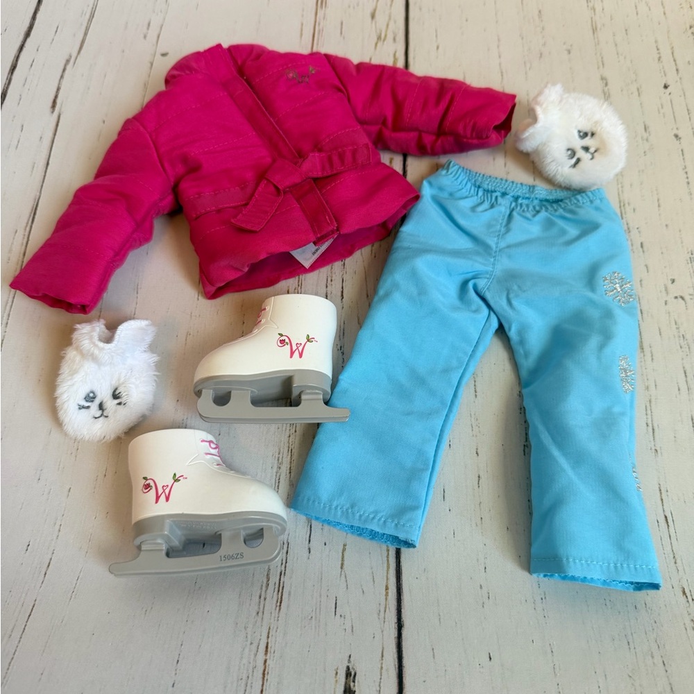 American Girl Wellie Wishers Winter Friends Skating Outfit for 14.5 Dolls